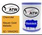 Preview: Chevrolet, Mayan Gold Metallic, 52 / WA424G: 500ml Lackdose, von ATW Autoteile West.